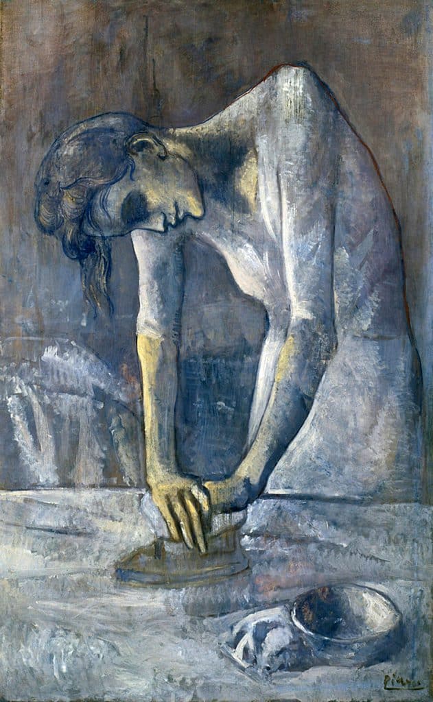 'Woman Ironing' by Pablo Picasso hangs in the Guggenheim Museum 