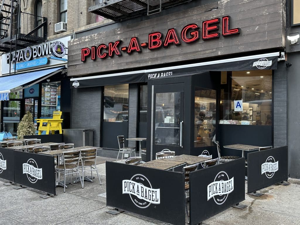 Pick-A-Bagel is located at 1475 Second Avenue, between East 76th and 77th Street | Upper East Site