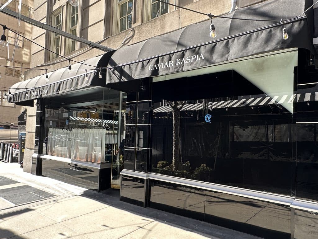Caviar Kaspia at The Mark is located at East 77th Street and Madison Avenue | Upper East Site