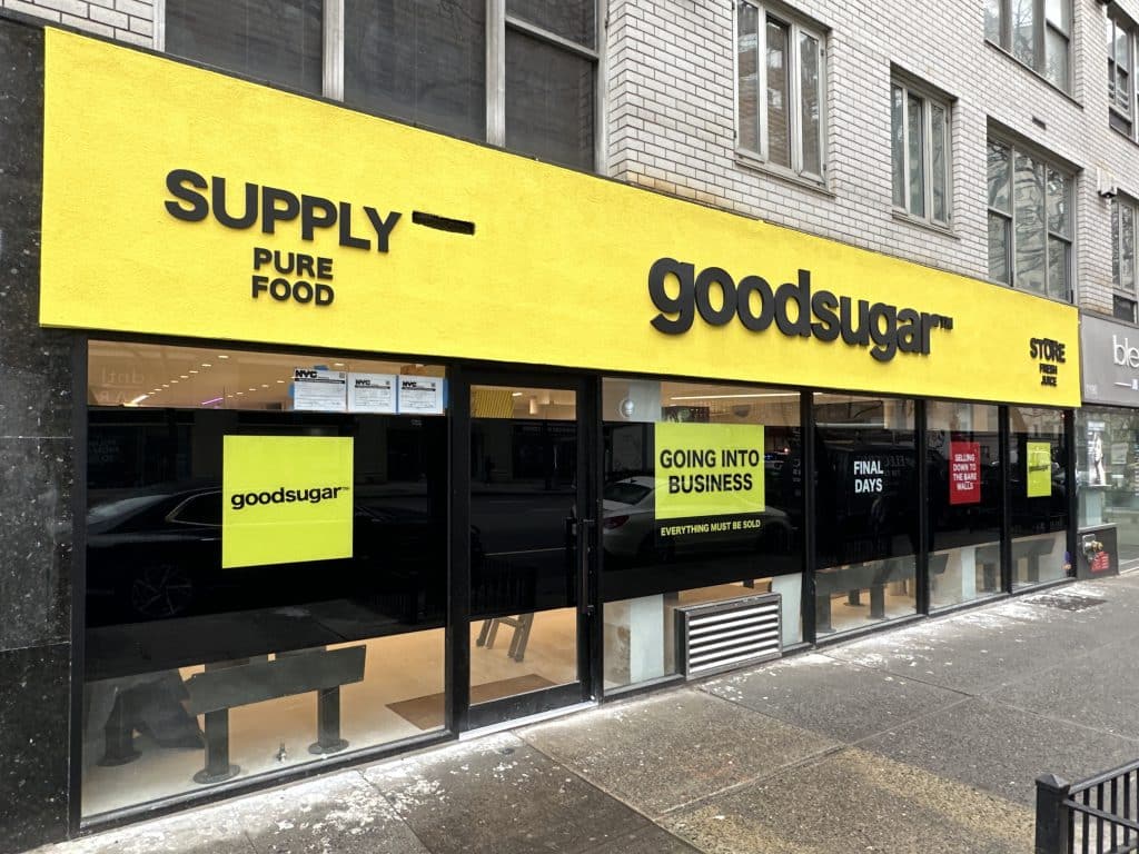 Goodsugar is located at 1186 Third Avenue, at the corner of East 69th Street | Upper East Site