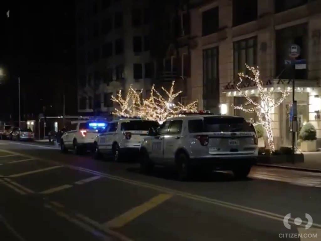 NYPD cruisers were seen parked in front of 408 East 79th Street | Citizen App