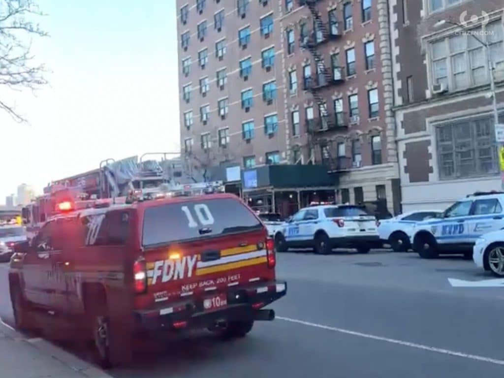 The fire sparked on the tenth floor of 336 East 96th Street | Citizen app
