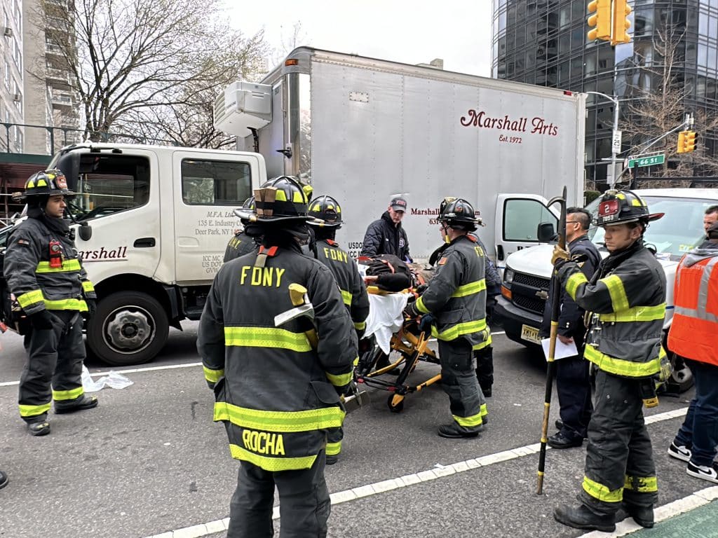 The collision happened around 10:35 am at the southeast corner of Second Avenue and East 66th Street | Upper East Site