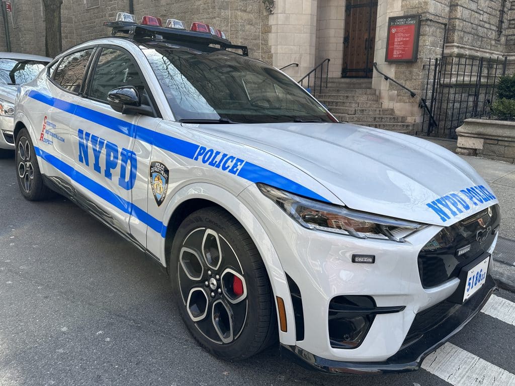 The new NYPD Mustang Mach-E GT's can reach 30 mph in under two seconds | Upper East Site