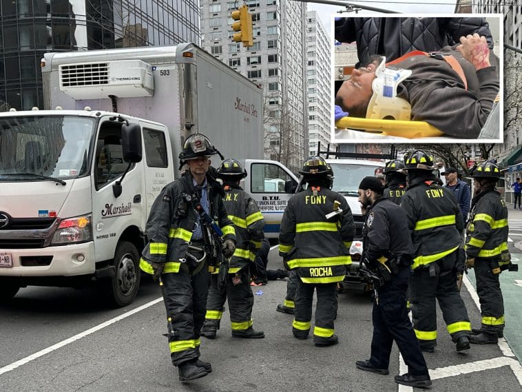 Man's leg crushed between truck and van in Upper East Side crash Tuesday morning | Upper East Site
