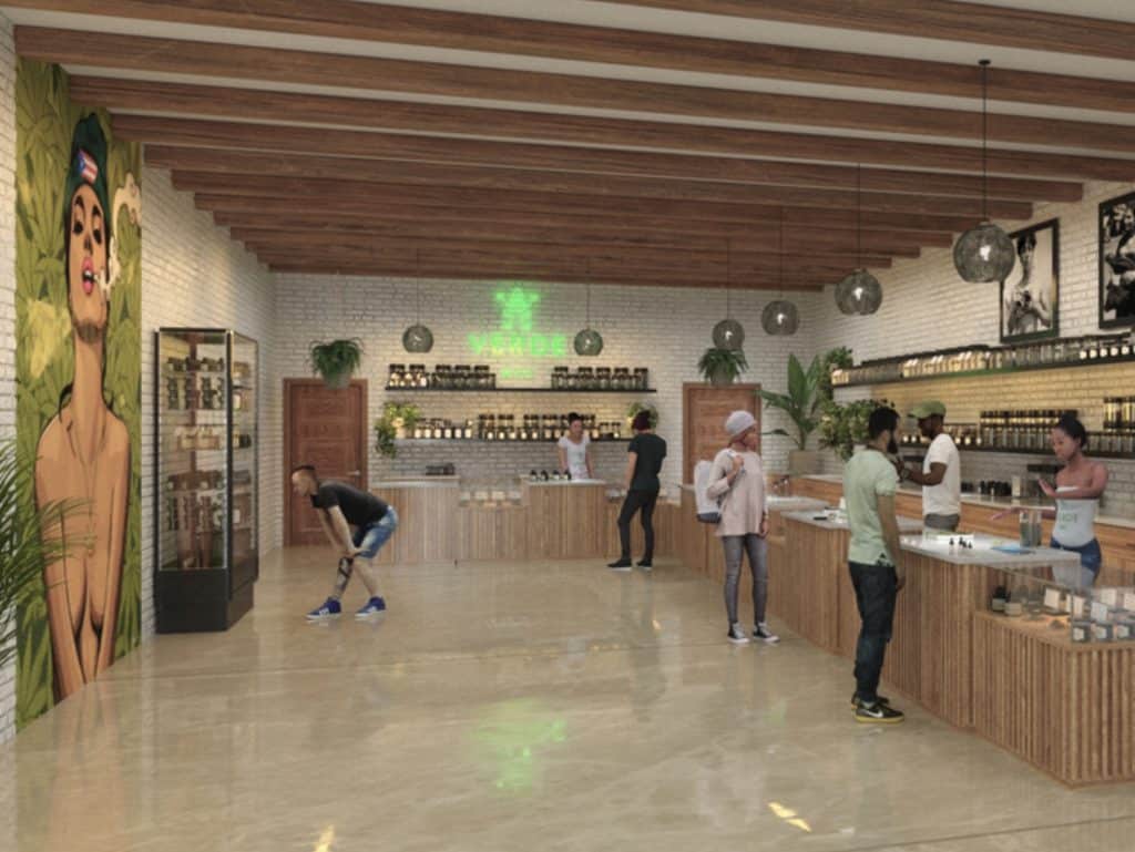 Rendering shows the welcoming interior of the planned Upper East Side dispensary | Mama Verde 
