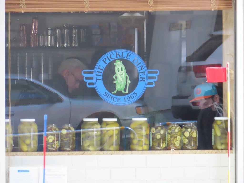 Actor Steve Martin was seen taking a seat inside the fictional Pickle Diner | Upper East Site