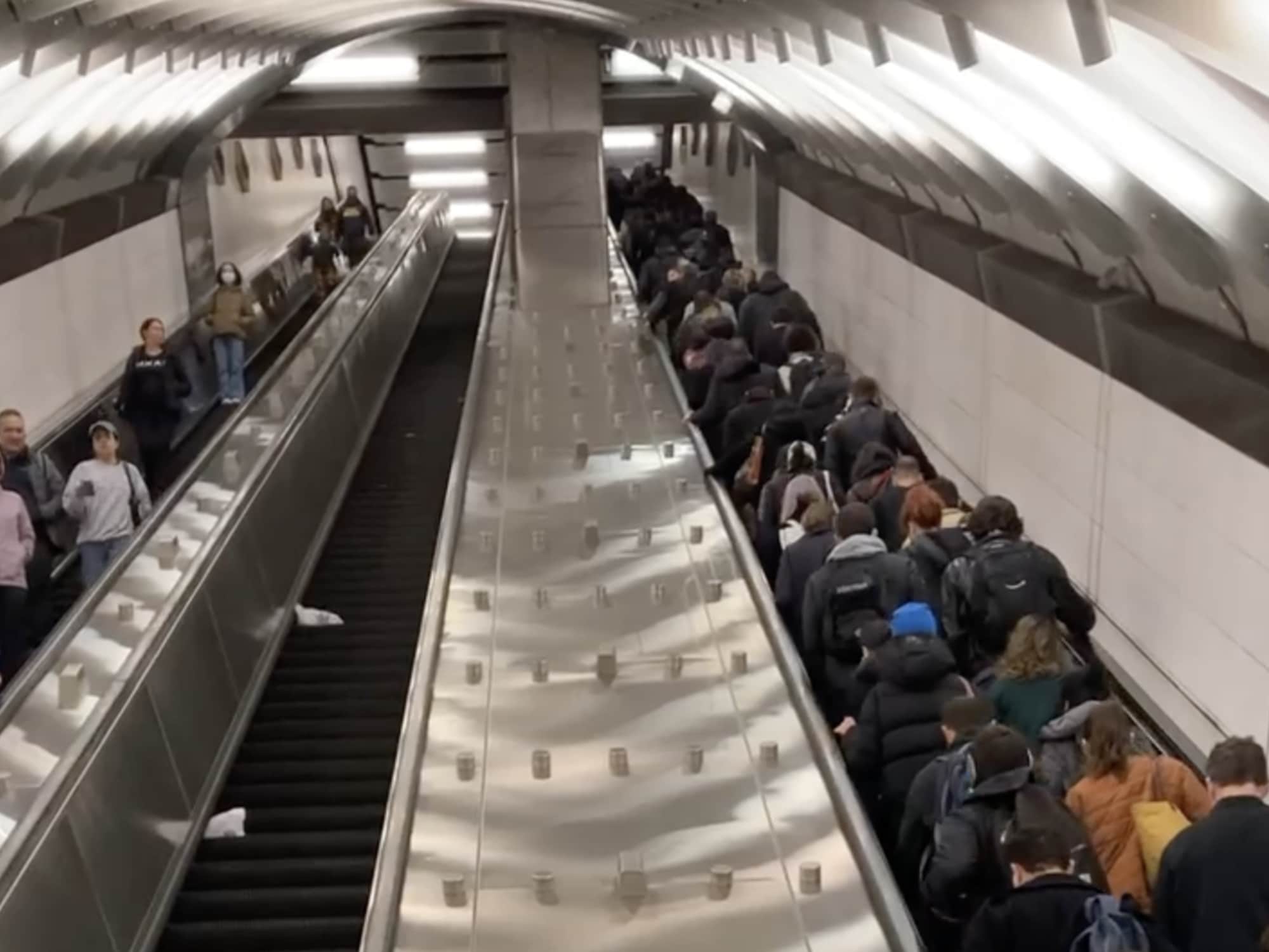 Broken and vandalized UES subway escalators create rush hour headache