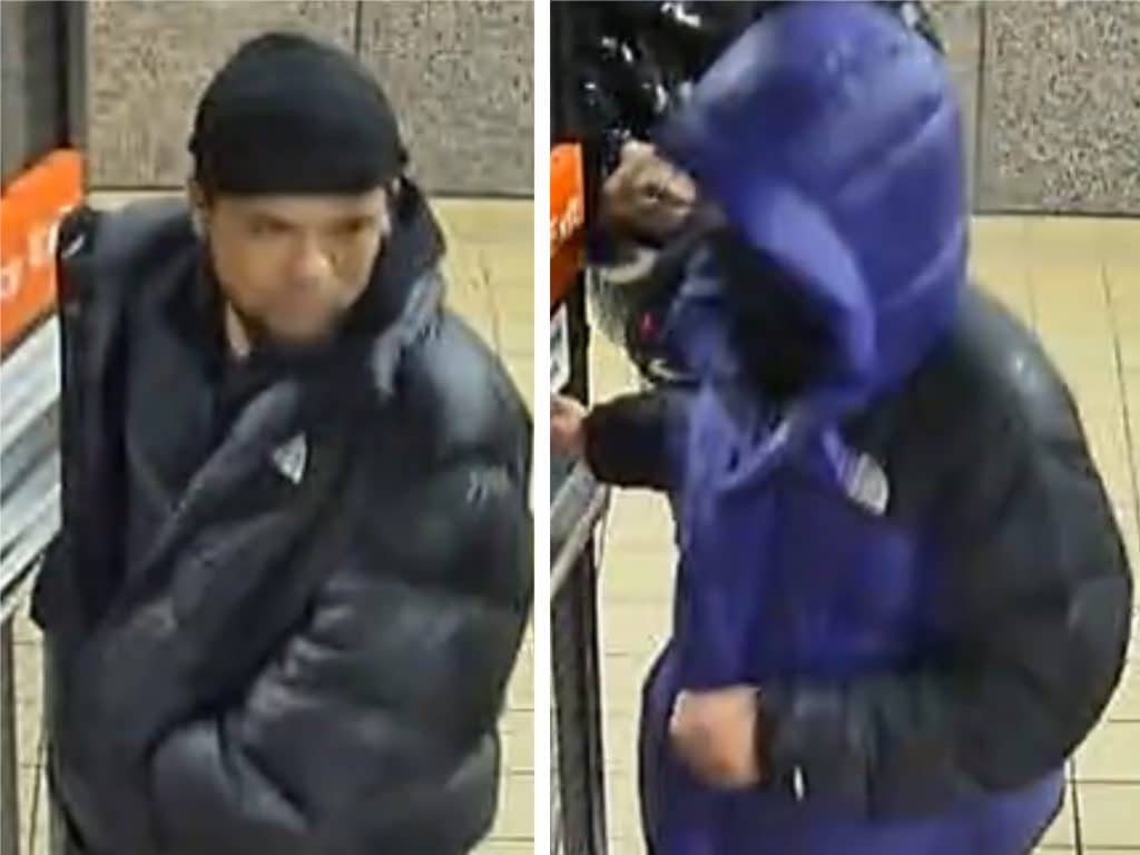 Only one suspect in the UES subway assault is seen unmasked | MTA via NYPD