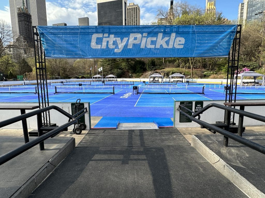 Pickleball takes over Central Park's Wollman Rink though October 9th | Upper East Site
