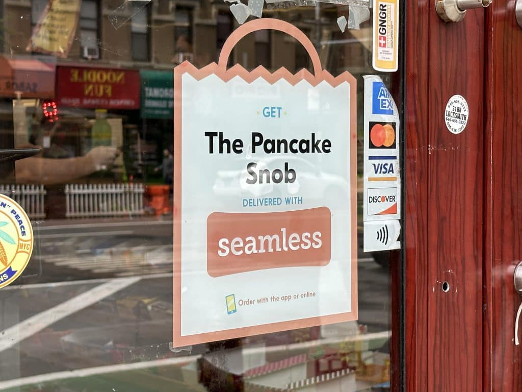 The Pancake Snob, a virtual restaurant, is priced much higher than First Avenue Gourmet Deli | Upper East Site