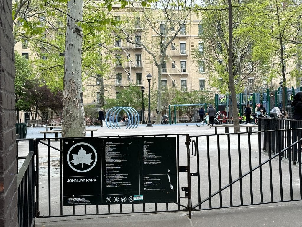 The rat was spotted in the sandbox at the playground in John Jay Park on the Upper East Side | Upper East Site