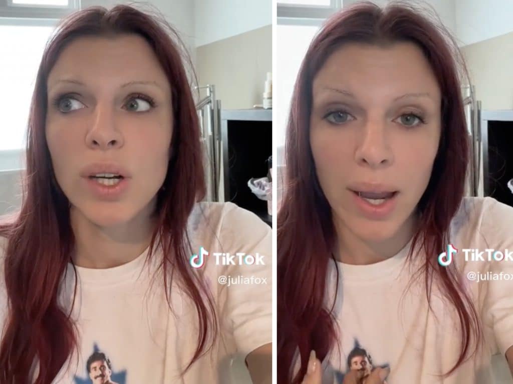 Julia Fox admitted in a TikTok last month that she was “embarrassed” by her brother’s arrest | @juliafox