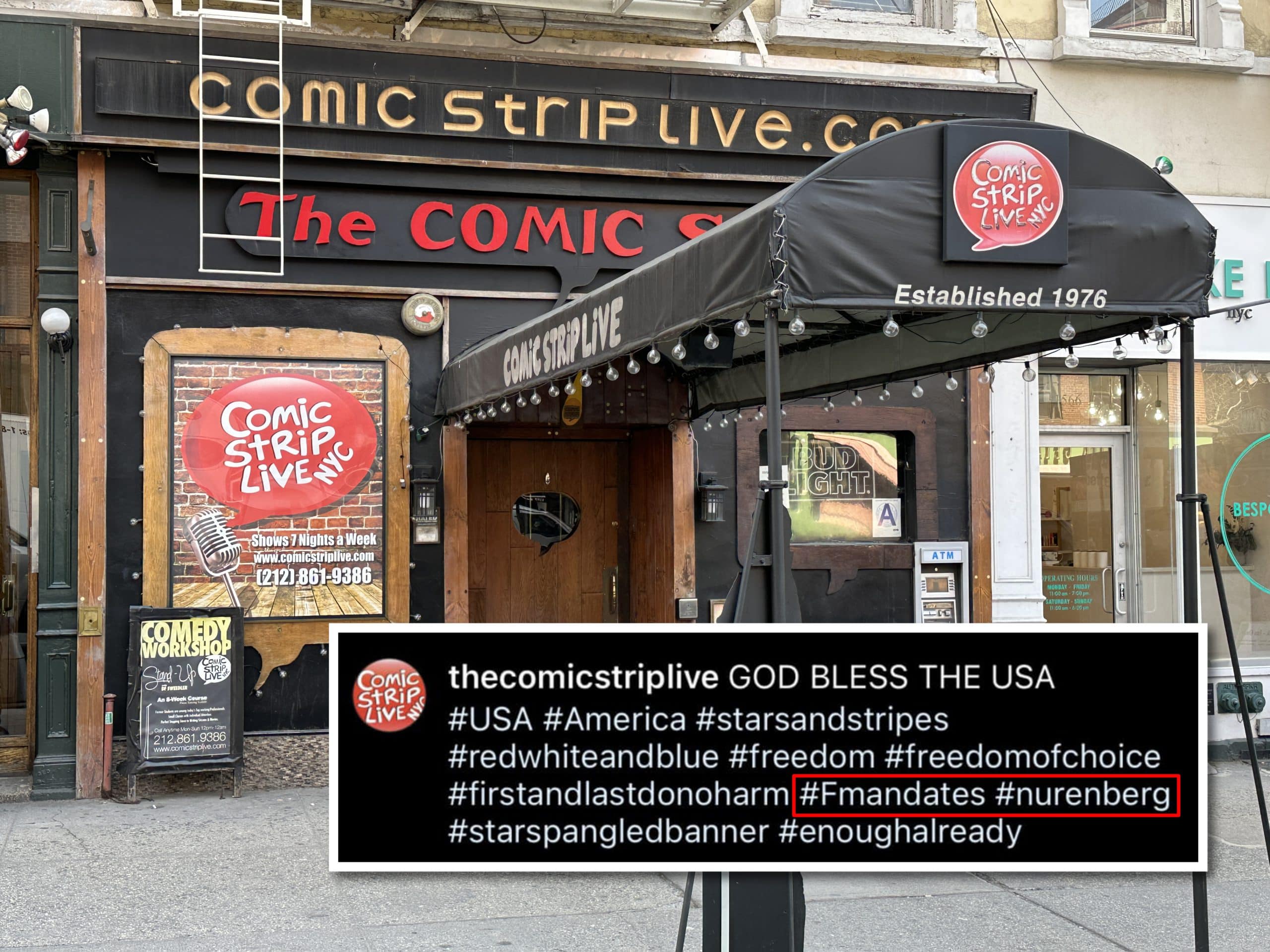 A judge has tossed a $3 million lawsuit against Upper East Site over reporting on The Comic Strip's antisemitic Instagram post | Upper East Site