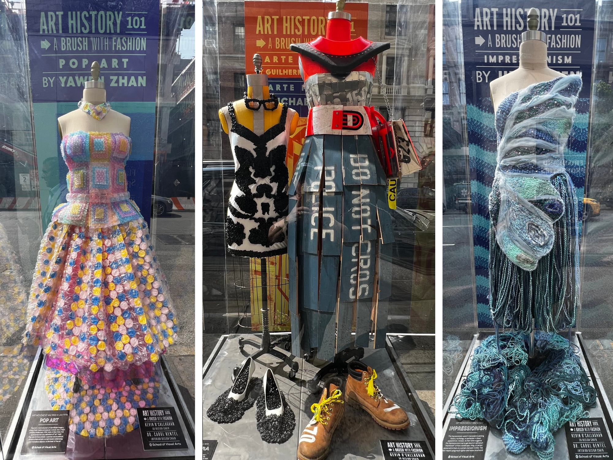 History collides with fashion for new Madison Avenue art installation