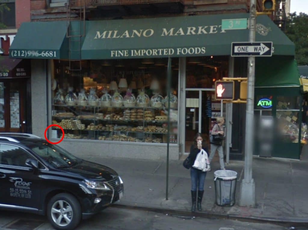Milano Market's inspection appears to be posted in the same location in September 2013 | Google