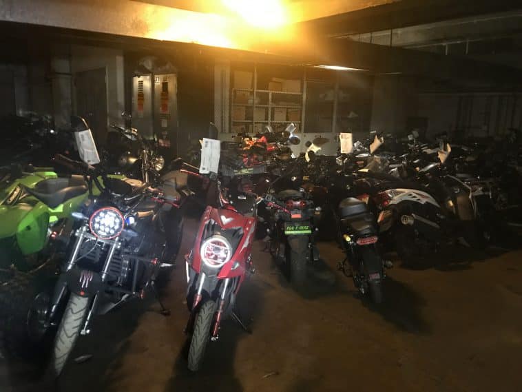 Dozens of illegal and unregistered motorcycles were seized on the UES over the past few weeks | Nora Wesson/Upper East Site