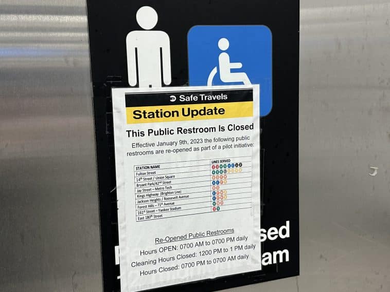 UES subway station bathrooms among those being opened on a rolling basis | Upper East Site