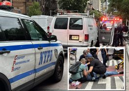 The driver of a work van was arrested after striking a cyclist on a busy Upper East Side roadway | Upper East Site