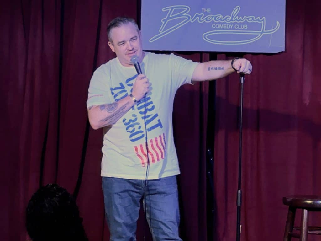 Jay Lawrence, a military veteran who has PTSD, performs during the Don’t Dis-My-Ability Show | Provided by Jay Lawrence 