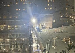 Late night noise and floodlights used for construction work on an Upper East Side school have been disturbing neighbors for months | Marty Bell