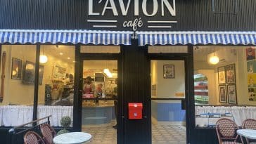 Aviation-themed French cafe L'Avion has soft-launched on the Upper East Side | Nora Wesson/Upper East Site