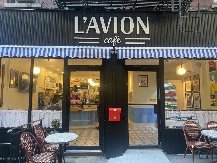 Aviation-themed French cafe L'Avion has soft-launched on the Upper East Side | Nora Wesson/Upper East Site