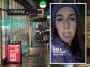 Composite shows a screenshot of Joanie Leeds from a social media video laid over a nighttime photo of an Upper East Side subway station