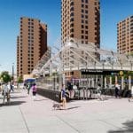 Rendering shows the planned 106th Street-Second Avenue subway station in East Harlem.